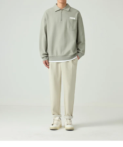 Felpa Personalizzata all'Ingrosso 2026, Qualità Premium, Maniche Corte, Design Personalizzato Gratuito, Autunno, 100% Cotone, Lavorazione a Maglia, Stampa Digitale per Uomo - Product Image 5