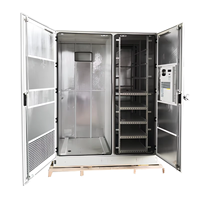 Armoire Réseau Extérieure 19 Pouces 42U 5G avec Batterie UPS, Boîtier de Distribution d'Alimentation Télécom et Climatiseur