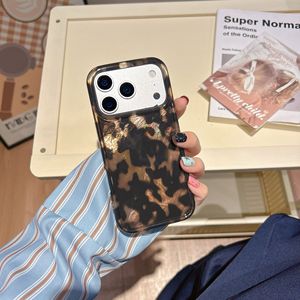 Funda para iPhone 17 Pro Max con Estampado <span class=keywords><strong>de</strong></span> Guepardo y Leopardo, Diseño Retro, TPU Antigolpes, Protectora, Brillante - Product Image 1