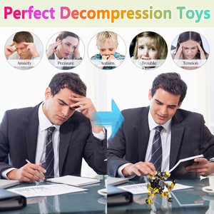 Giocattoli Sensoriali per Autismo Prodotti Terapeutici Anti-Stress <span class=keywords><strong>Fidget</strong></span> Spinner Trasformabili in Lega di Alluminio - Product Image 4