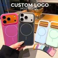 Coque de protection antichoc en silicone magnétique de luxe personnalisée couleur gelée pour iPhone 13 14 15 16 17 Air 18 Pro Max – Vente en gros