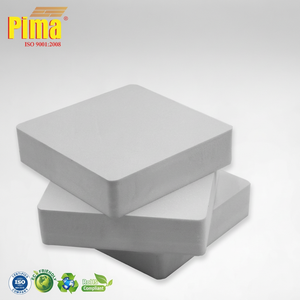 Plaque en mousse PVC WPC blanche de 8 mm d'épaisseur, ignifuge, légère et non toxique pour panneaux muraux décoratifs intérieurs - Product Image 1