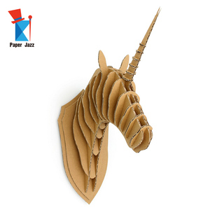 Tái Chế Các Tông 3d Câu Đố Unicorn Mô Hình Giấy Giấy Tường Nghệ Thuật Giáo Dục Lắp Ráp 3d Câu Đố Tự Làm Đồ Chơi Cho Trẻ Em - Product Image 4