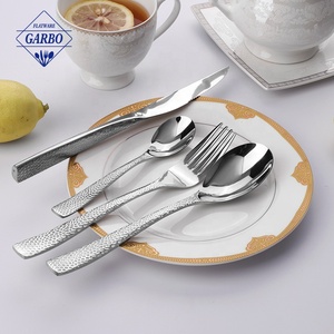 Ensemble de couverts en acier inoxydable 410 poli miroir, 4 pièces, cuillère, fourchette, couteau, pour cadeaux, décorations, fêtes, <span class=keywords><strong>rendez</strong></span>-<span class=keywords><strong>vous</strong></span>, réunions de famille et d'<span class=keywords><strong>amis</strong></span> - Product Image 4