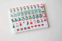 Tuiles de Mahjong de Noël 160 pièces, 1 couche, avec une ligne magnifique – Le set de Mahjong de Noël