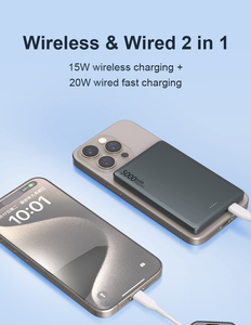 Banque d'alimentation magnétique 5000 Mah la plus fine 0.3 pouces <span class=keywords><strong>20</strong></span> watts Charge rapide Charge magnétique Charge sans fil pour téléphone intelligent Apple - Product Image 3