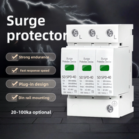 Parafoudre de Classe II 2P 220V 4P 385V 40KA pour la distribution secondaire domestique SPD Protecteur de surtension SD SPD-40 ABS