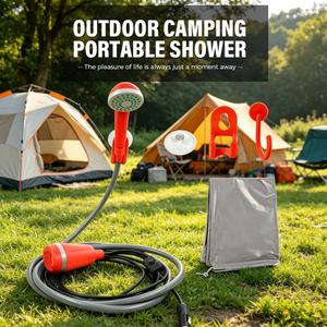 Douche de voiture portable mini, à pression d'<span class=keywords><strong>eau</strong></span> réglable, <span class=keywords><strong>l</strong></span>égère, pour une utilisation durable en <span class=keywords><strong>camping</strong></span> et en activités de plage - Product Image 1