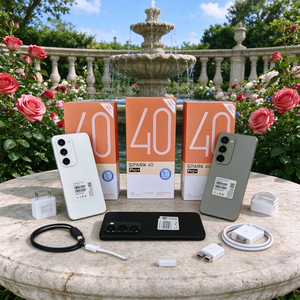 Spark40 Pro รุ่นขายดีทั่วโลก รองรับ 4G/5G สมาร์ทโฟนแบบสองซิม กล้อง AI พร้อมฟังก์ชั่นปรับแต่งความงามในตัว ปลดล็อคด้วยใบหน้าได้อย่างสมบูรณ์แบบ - Product Image 1