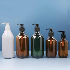 <span class=keywords><strong>Bosto</strong></span> Bouteilles à pompe en plastique pour animaux de compagnie à épaule ronde 200ml 250ml 300ml 480ml pour shampooing Lotion pour le corps Gel douche Conditionneur - Product Image 2