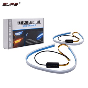 EURS Đèn Dây Led Linh Hoạt Đèn Chạy Ban Ngày LED DRL Đèn Tín Hiệu Rẽ Màu Trắng + Vàng 30Cm 45Cm 60Cm - Product Image 1