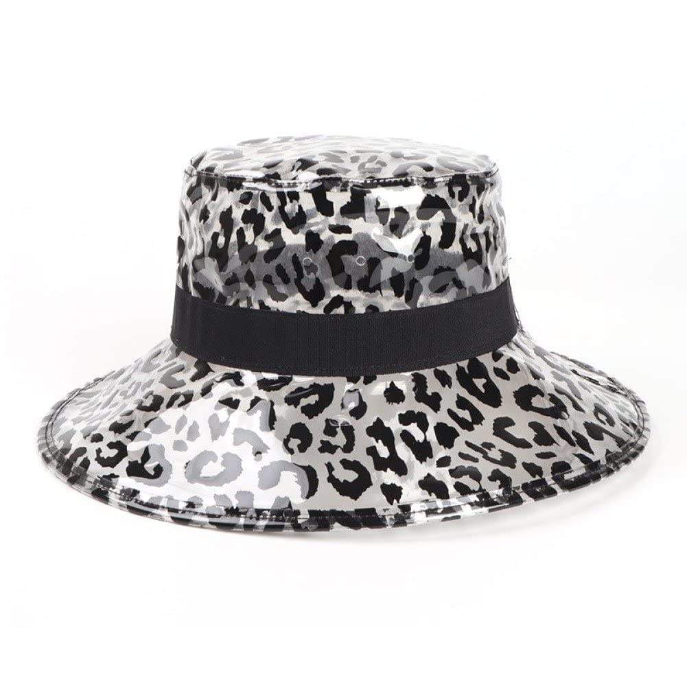 FSSTUD Lot De 6 Chapeaux De Pluie En Plastique Transparent Pour Femme - Bonnets De Pluie Imperméables - Chapeaux De Protection Pour Coiffure - Avec
