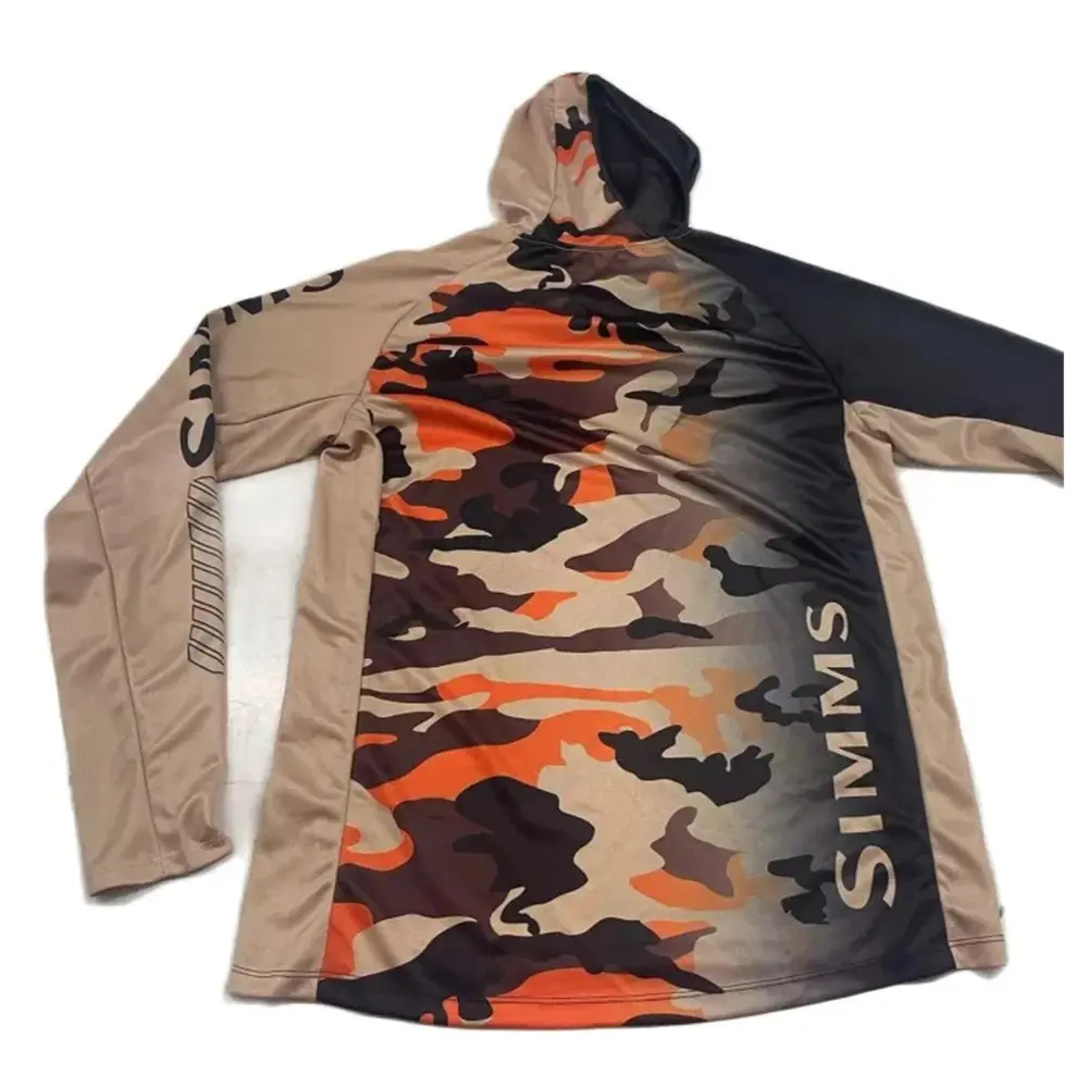 Custom Made Performance Anti Uv Sun Protection Sublimation Long Sleeve Fish Shirts Hoodie Fishing Wear Quick Dry Fishing Jersey