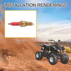 Goofit Li U.<span class=keywords><strong>m</strong></span>.w Ingition Plug Iridium Power D8TC Rode Bougie Vervanging Voor Motor Scooter Atv Pocket Bike - Product Image 6