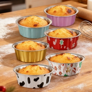 Moule à pudding et gâteau spécial pour friteuse à air 125 ml, bol en aluminium pour crevettes et œufs, petite boîte en aluminium, plat de cuisson, outils de pâtisserie - Product Image 6