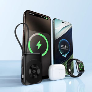 Mini Power Bank 10000mAh PD 22.5W Charge Rapide Portable avec 4 Câbles Intégrés et <span class=keywords><strong>2</strong></span> Lampes Torches LED avec Affichage LED - Product Image 3