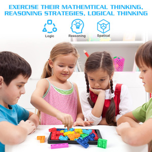 Silicone Building <b>Blocks</b> Tetris <b>Shape</b> Sorting Toy For Children 4-6 Years Old Color Recognition Educational Playset - Product Image 3