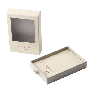 Boîte à bijoux de luxe en carton couché avec fenêtre, personnalisable avec logo, prix d'usine des fabricants chinois - Product Image 5