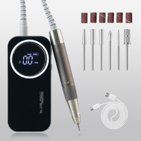 OEM/ODM Ponceuse à ongles sans fil, polisseuse à ongles, lime électrique à ongles, outils de manucure portables rechargeables, vitesse réglable 40000 tr/min
