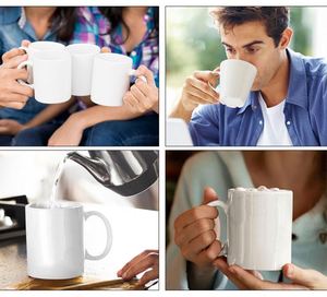 AI-MICH Promotional Wholesale 11oz Stainless Steel Core Heart Shaped White Sublimation Coated Cute Ceramic <b>Mug</b> Custom Logo - Product Image 6