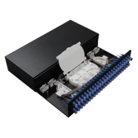 Panel Patch Fiber Optik Indoor 24 Port FC Single-mode TracklessType 19 Inch 48 Core Rak Kotak Terminasi Tetap