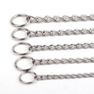 Kalung Anjing Anti Gigit Bahan Stainless Steel Berkualitas Tinggi Harga Grosir Murah dengan Tali Tarik Rantai P untuk Pelatihan Anjing Ras Sedang/Besar - Product Image 3