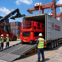 Plateforme de travail aérien mobile sur chenilles hydraulique à ciseaux pour l'entretien, vente en gros B2B