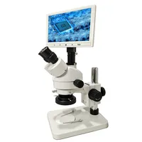 Vídeo industrial microscopio/microscopio estéreo Trinocular Zoom estéreo microscopio