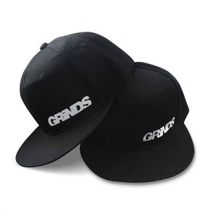 High Quality 100% Cotton <b>Flat</b> Brim Hat Custom Logo Hats for <b>Men</b> 3D Embroidery Sports Snapback Hats - Product Image 1