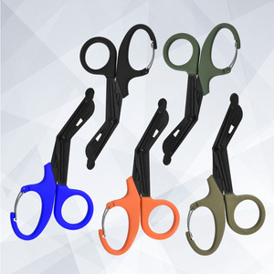 กรรไกรตัดสายรัด EMT สแตนเลสเกรดอุตสาหกรรม ขนาด 7.5 นิ้ว สำหรับงานฉุกเฉินทางการแพทย์ พร้อมคาราไบเนอร์ ขายส่งจากโรงงาน - Product Image 6