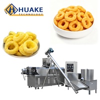 Ligne de production de snacks extrudés à grande échelle pour les anneaux de poulet creux aux légumes et les anneaux de poulet aux saveurs variées