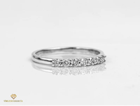 Bague de promesse unique en argent sterling 925, or massif 10K 14K 18K, diamant de laboratoire taille ronde de qualité supérieure, alliance de mariage, bague fine