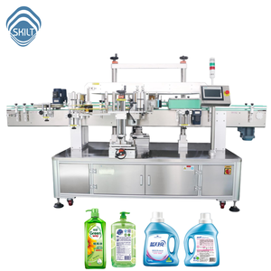 Machine d'étiquetage <span class=keywords><strong>automatique</strong></span> double face pour flacons de savon liquide, détergent, lotion cosmétique, prix usine SKILT, certifiée CE - Product Image 1