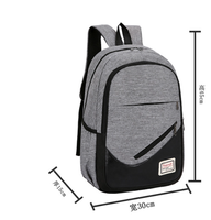 Sac à dos scolaire tendance et durable, nouvelle conception, grande capacité, ensemble de 3 pièces pour étudiant, sac à dos pour ordinateur portable pour homme