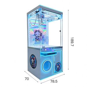 Máquina de garras Baihui para muñecos de peluche de animación, de metal y acrílico, con enchufe universal, operada con monedas para juegos recreativos - Product Image 2