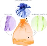 Großhandel: Personalisierte 7x9cm beige Organza-Geschenkbeutel mit Kordelzug für Schmuck, Kosmetik & Süßigkeitenverpackungen