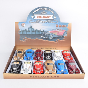 Modelo de Auto Clásico Vintage Merced-Ben & Buga a Escala 1:28, de Aleación Fundida a Presión, con Sonido y Luz, Juguete de 2 Puertas con Mecanismo de Retroceso - Product Image 2