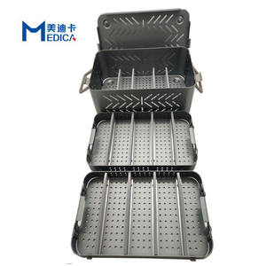 Boîte chirurgicale de stérilisation orthopédique vétérinaire boîte de petite taille de désinfection - Product Image 6