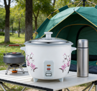 Autocuiseur Électrique Automatique 0,6L-6L en Acier Inoxydable avec Cuve Antiadhésive en Forme de Tambour pour Usage Domestique et Hôtelier, avec Tasse de Mesure – Vente en Gros