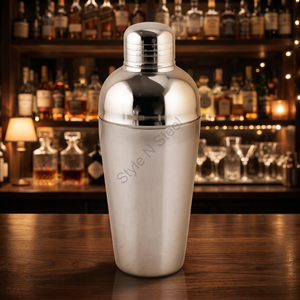 Shaker à cocktail en acier inoxydable de qualité supérieure Shaker de bar professionnel en acier inoxydable Design CLASSIQUE élégant - Product Image 2