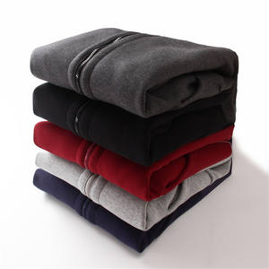 Sudaderas con cremallera lisas en blanco Oem de gran tamaño con forro polar para mujer con logotipo personalizado - Product Image 2