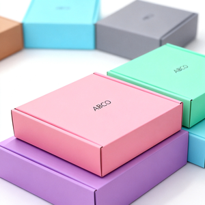 Di alta qualità formato personalizzato scatola di cartone ondulato 4C stampa all'ingrosso postale per la biancheria intima cosmetica calze campione gratuito - Product Image 4