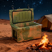 Glacière portable isotherme écologique 35L en LLDPE de qualité alimentaire pour canettes, chasse, pêche, camping, pique-nique et usage extérieur