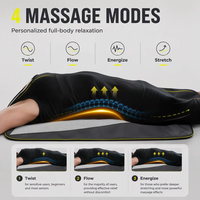 Meilleures ventes, matelas de massage électrique OEM ODM, matelas de compression d'air pour le corps entier, tapis d'étirement de yoga, tapis de massage corporel pliable