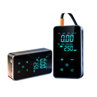 TGYLE Nouvelle Pompe à Air Portable Filaire et Sans Fil Rechargeable avec Manomètre Numérique et Lumière d'Urgence pour Gonflage des Pneus
