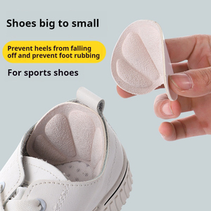 Pegatinas de tacón redondo, inserciones para aliviar el dolor para zapatillas de deporte, parches para zapatos para correr, tamaño ajustable, cojines protectores de talón para pies - Product Image 3