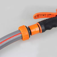 Connecteur rapide en plastique pour tuyau d'arrosage de jardin, en matériau PP, couleur orange