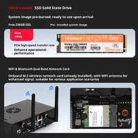 Jetson Orin NX Super 16 Go 157 TOPS pour Boîtier IA Embarqué, Carte de Développement IA Vision avec Deux Ports Réseau, OS Linux