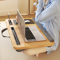 Bureau pliable en bois et alliage d'aluminium, facile à assembler, pour ordinateur, idéal pour le bureau à domicile ou la chambre, avec des fonctions de rangement