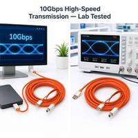 Câble de données USB 3.0 Type A mâle vers Type B mâle 5 Gbit/s 5 m pour boîtier de disque dur externe, imprimante industrielle, scanner, OEM